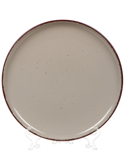 Тарелка обеденная, керам, 27 см, Pollen lite, Daniks, капучино