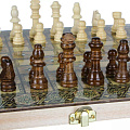 Игра настольная 3 в 1, 29х14.5х4 см, шашки, шахматы, нарды, МДФ, дерево, 539-004 - фото 3