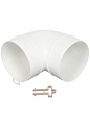 Уголок вентиляционный пластик, установочный диаметр 100 мм, 90 °, Event, 100ККП - фото 4