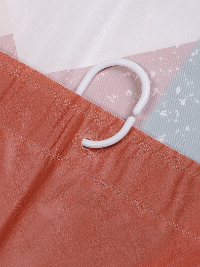 Штора для ванной 180х180 см, Peva, Африка, персиковая, Y4-11148