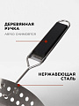 Сковорода для мангала 510х305 мм, нержавеющая сталь, рукоятка дерево, для овощей, перфорированная, Y9-286 - фото 6