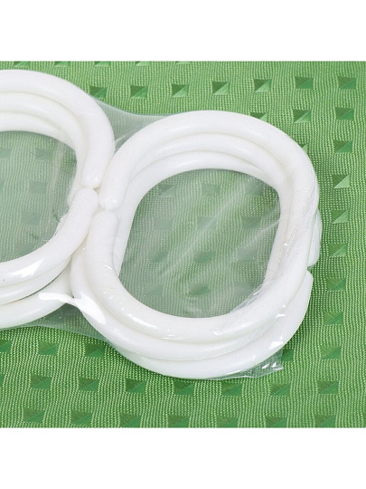 Штора для ванн 180х180 см, полиэстер, Ромбики, зеленая, STSC1011