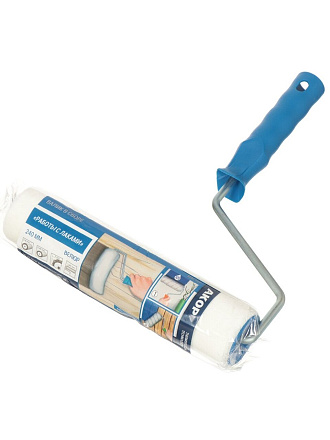 Валик малярный для работ с лаками, Акор, Мастер, велюр, 240 мм, с бюгелем, 724 48 824