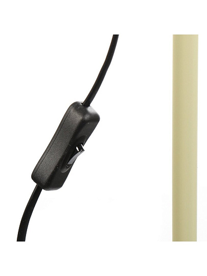 Светильник напольный E27, 40 Вт, светло-зелёный, Camelion, KD-435F C16, 15577, металл + деревянный декор