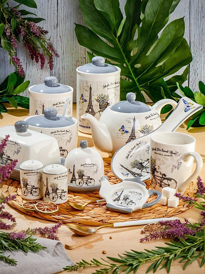 Контейнер пищевой для лимона доломит, 9х9.5 см, Daniks, Прованс