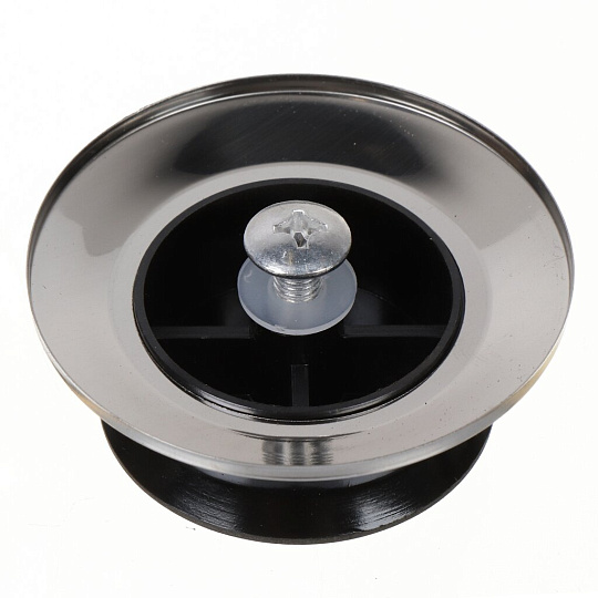 Кнопка для крышки пластик/металл, 5 см, 2 шт, 848-019