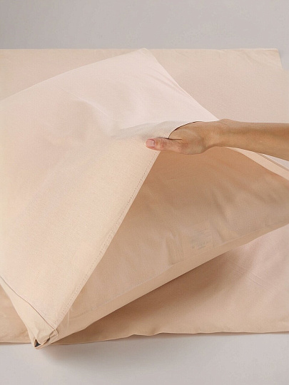 Наволочка 2 шт, Silvano, Латте, поплин, 100% хлопок, 70 х 70 см