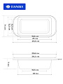 Форма для запекания сталь, 14х29.6х7 см, 1.2 л, антипригарное покрытие, прямоугольная, золотая, Daniks, KB19784 - фото 3