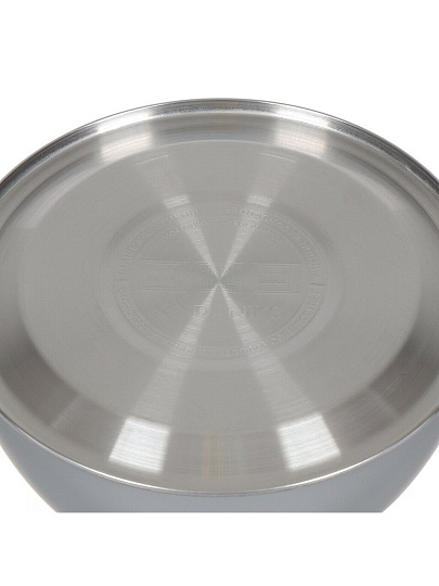 Чайник нержавеющая сталь, 3 л, со свистком, матовый, ручка с силиконовым покрытием, Daniks, индукция, серый, MSY-079G/GS-04075C