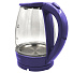 Чайник электрический Gelberk, GL-471, фиолетовый, 1.8 л, 2000 Вт, скрытый нагревательный элемент, стекло - фото 4