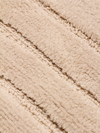 Коврик для ванной, 0.5х0.8 м, полиэстер, бежевый, Silvano, Линии, Y4-11470