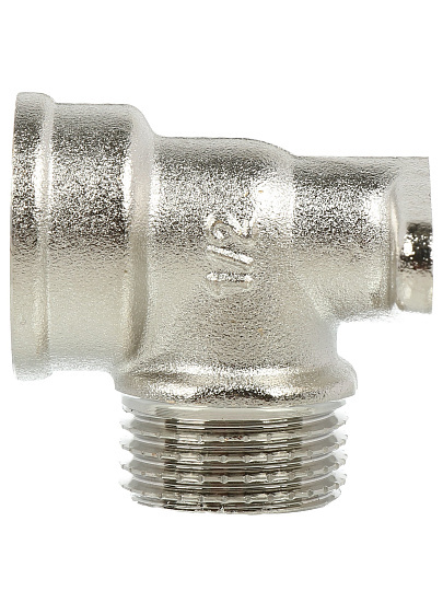 Уголок 1/2", 90 °, г-ш, латунь, с креплением, AquaLink