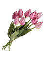 Цветок искусственный декоративный Тюльпаны, 45 см, фиолетовый, Y6-10411