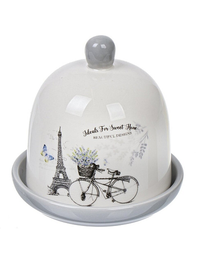 Контейнер пищевой для лимона доломит, 9х9.5 см, Daniks, Прованс