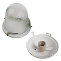 Светильник General Lighting Systems, НСП 02-100-001.01, 100 Вт, E27, на 1 лампочку, IP54, 24.6х24.6х17.2 см, без решетки, 437821 - фото 3