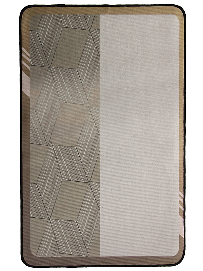 Набор ковриков для ванной, 3 шт, 0.5х0.8, 0.5х0.4, 0.45х0.39 м, диатомит, быстросохнущий, бежево-золотой, Silvano