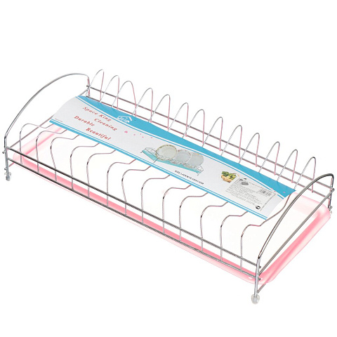 Сушилка для посуды, с поддоном, 40.5х18.5х10.5 см, хром, JC-9240