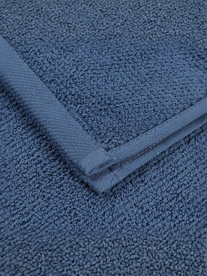 Полотенце банное 50х90 см, 100% хлопок, 470 г/м2, Амур, Silvano, темно-синее, Узбекистан