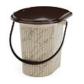 Ведро-туалет пластик, 17 л, Альтернатива, Плетенка, М2329