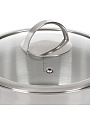 Кастрюля нержавеющая сталь, 3.4 л, крышка стекло, Daniks, Бонн, GS-01319-20CA, индукция - фото 9