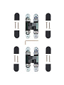 Петля скрытая Apecs, 115х23 мм, 3D-Z-BLM R11,5 B2B, 32796/34642, электрофорез, черный матовая - фото 3