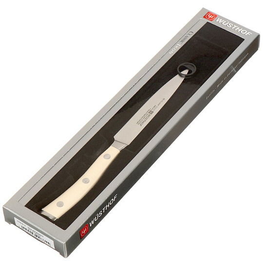 Нож кухонный Wuesthof, Ikon Cream White, универсальный, кованая сталь, 12 см, рукоятка пластик, 4086-0/12 WUS