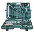Набор слесарных инструментов Jonnesway, S04H524128S, 048372, 1/2&amp;quot;, 1/4&amp;quot;, кейс, 128 предметов