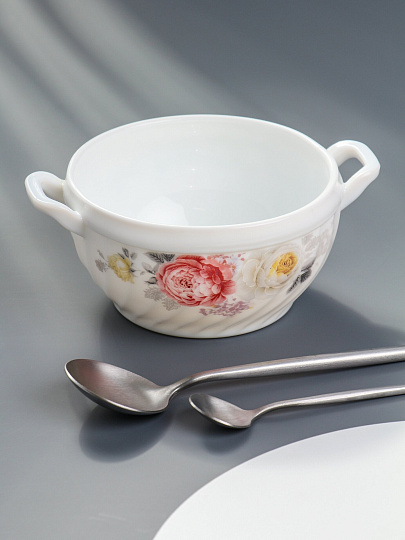 Бульонница стеклокерам, 750 мл, с ручкой, Мелисса, Bonjart, 750-1762