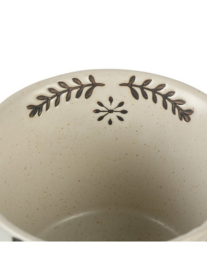 Кружка керамика, 300 мл, Ветви эко, 10х7.5 см, Y4-8985, графит