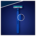 Станок для бритья Gillette, Blue2 Plus, для мужчин, 2 лезвия, 5 шт, одноразовые