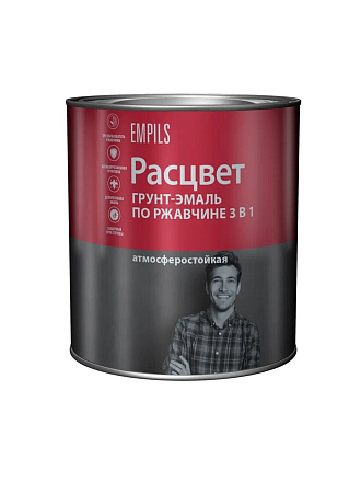 Грунт-эмаль Расцвет, по ржавчине, алкидная, желтая, 2.7 кг