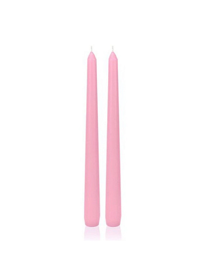 Свеча декоративная, 25х2.1 см, стержень, 2 шт, розовая, Bartek Candles, Barok