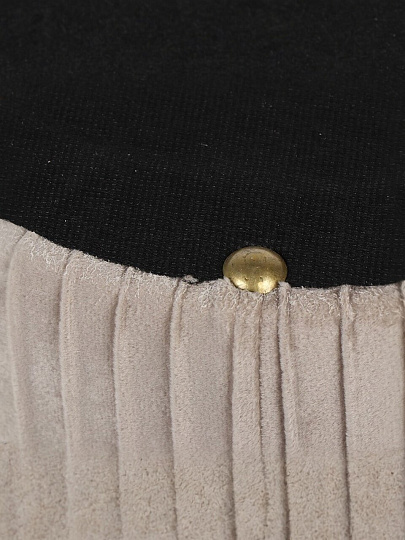 Пуф 42х42х31 см, велюр, до 110 кг, круглый, трансформер, коричневый, Элит, L030005