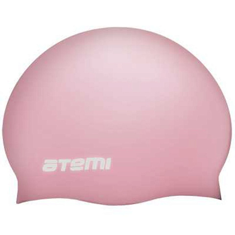 Шапочка для плавания Atemi, силикон, розовая, SC105, 00000023875