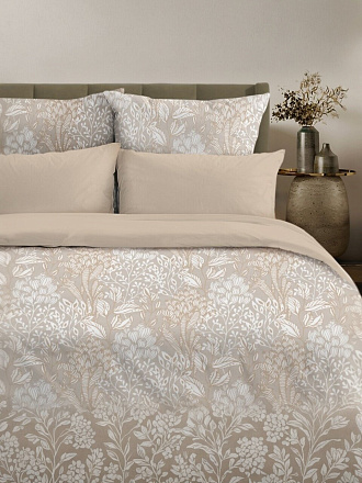 Постельное белье 2-спальное, простыня 200х216 см, 2 наволочки 50х70 см, пододеяльник 175х215 см, Silvano, сатин, Felce