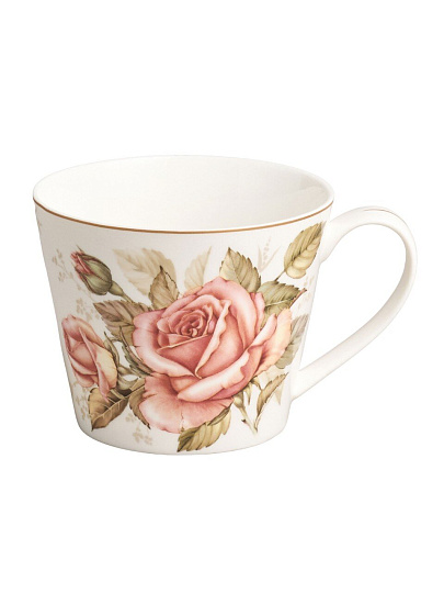 Кружка фарфор, 450 мл, Корейская роза, Lefard, 590-673