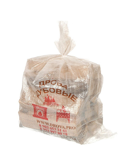 Дрова 6 кг, дуб, мешок