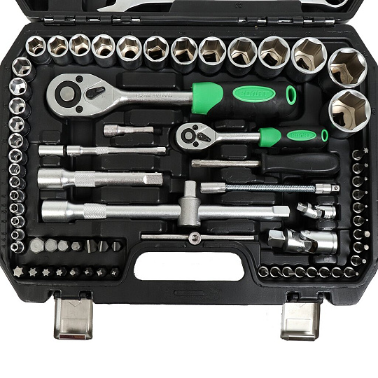 Набор инструментов Волат, 18540-82, 1/2&quot;, 1/4&quot;, 6-гранный, сталь, кейс, 82 предмета