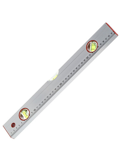 Уровень алюминий, 400 мм, 3 глазка, линейка, серебристый, Bartex, №0004, HJ-88B