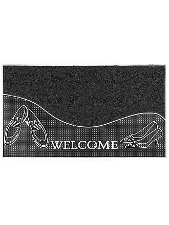 Коврик грязезащитный, 40х70 см, прямоугольный, резина, в ассортименте, Добро пожаловать травка, Y4-5166