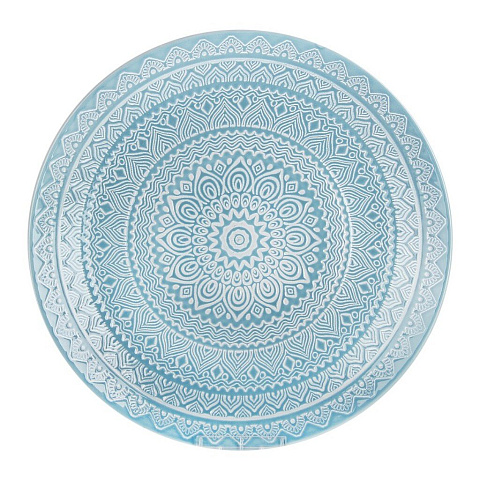 Тарелка обеденная, керамика, 26.6 см, круглая, Romano blue, 19S157D/P