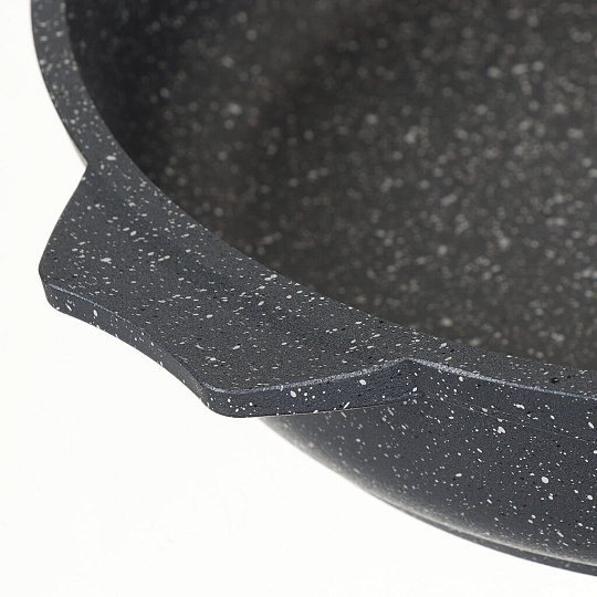 Сковорода литой алюминий, 24 см, антипригарное покрытие, Мечта, Гранит, съемная ручка, 024701