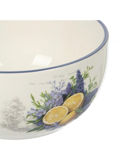 Салатник доломит, круглый, 13.7х6.6 см, 0.58 л, Лаванда, Daniks