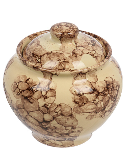 Горшок для запекания керамика, 0.85 л, Псковский Гончар, Паутинка, НХП-ПС-049, ПГ072-00092882