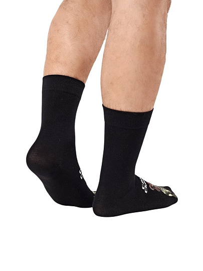 Носки для мужчин, Clever, Эйс, 23Ф, черные, р. 27, А928