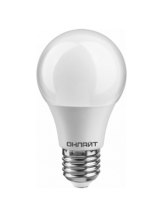 Лампа светодиодная E27, 7 Вт, 60 Вт, груша, 2700 К, теплый белый свет, Онлайт, 71647