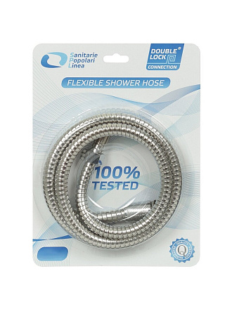 Шланг для душа, сталь, ИМП-ИМП, 2 м, двойной замок, SPL, SPL 3600.200B