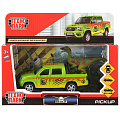 Машина Технопарк, UAZ Pickup Сафари, 12 см, инерционная, открывающиеся двери, PICKUP-DINO