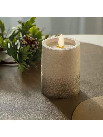 Свеча светодиодная 10х7.5 см, плавное мерцание, пластик, A330100