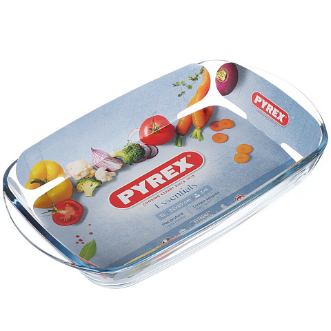 Форма для запекания стекло, 33х20х5 см, 2 л, прямоугольная, Pyrex, Classic, 247B000/7047